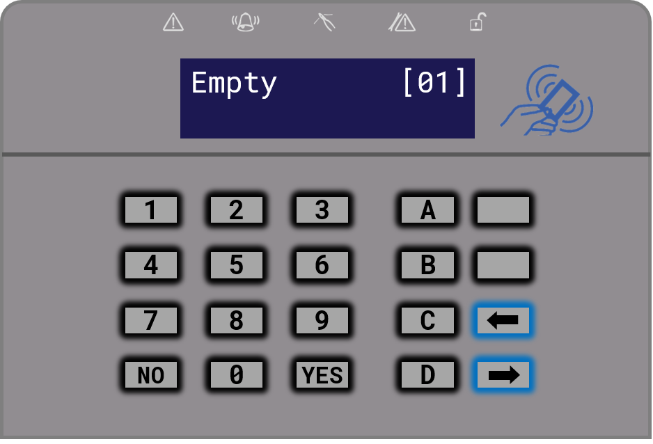 Select a number showing `Empty`