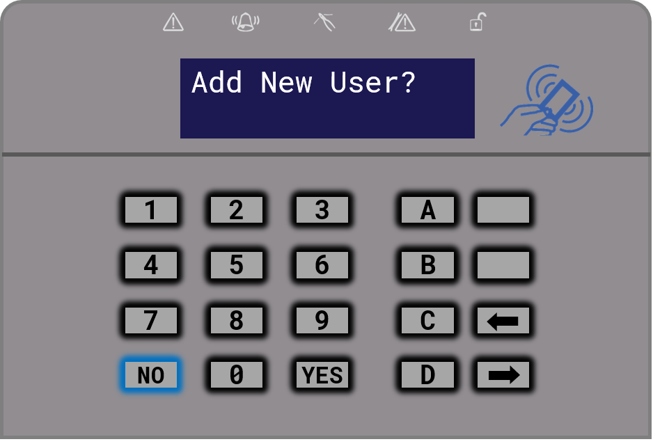Add New User? Select NO twice.