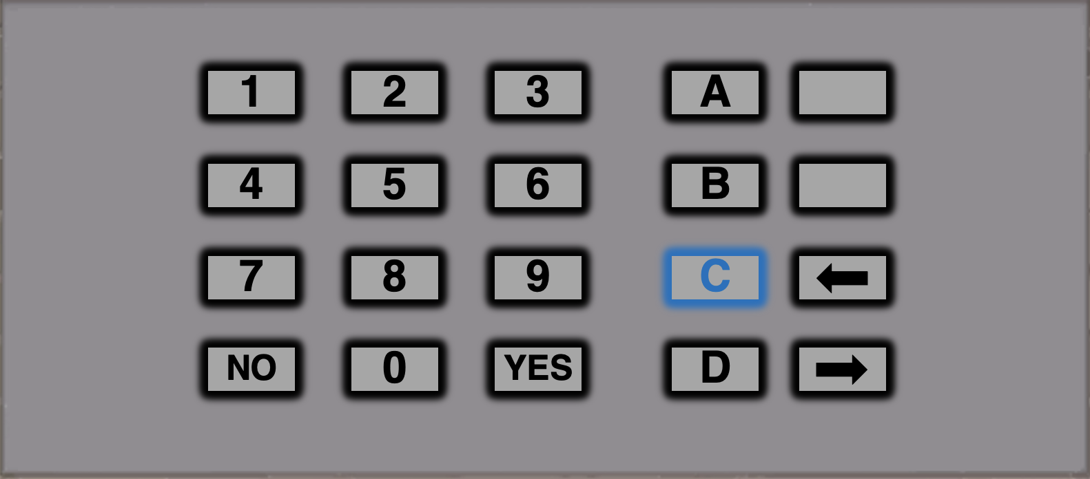 Use the C button to toggle the chime feature.