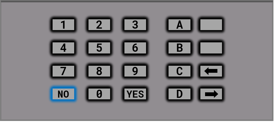 Click **NO** in the bottom left of the keypad.